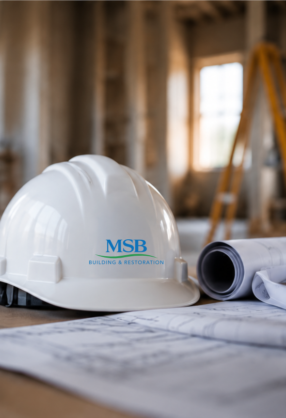 MSB Construction Hard Hat Blueprints