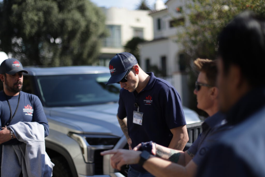 MSB Team Meeting at Palisades Fire Smoke Remediation